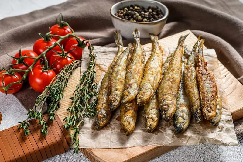 For the Main Course — Fried Smelt or Meat Patties