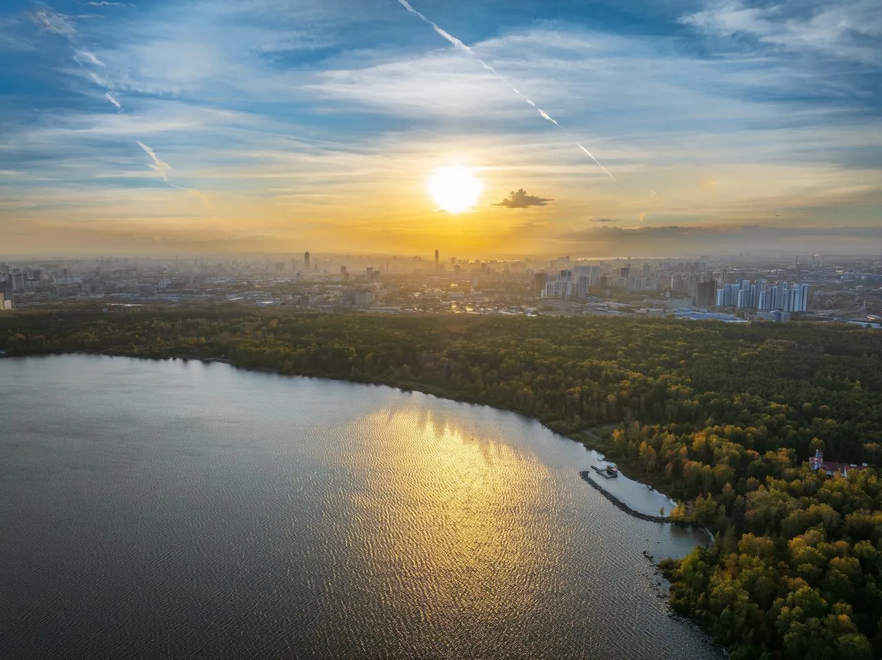 Shartash Lake with the Prehistoric Animal Park