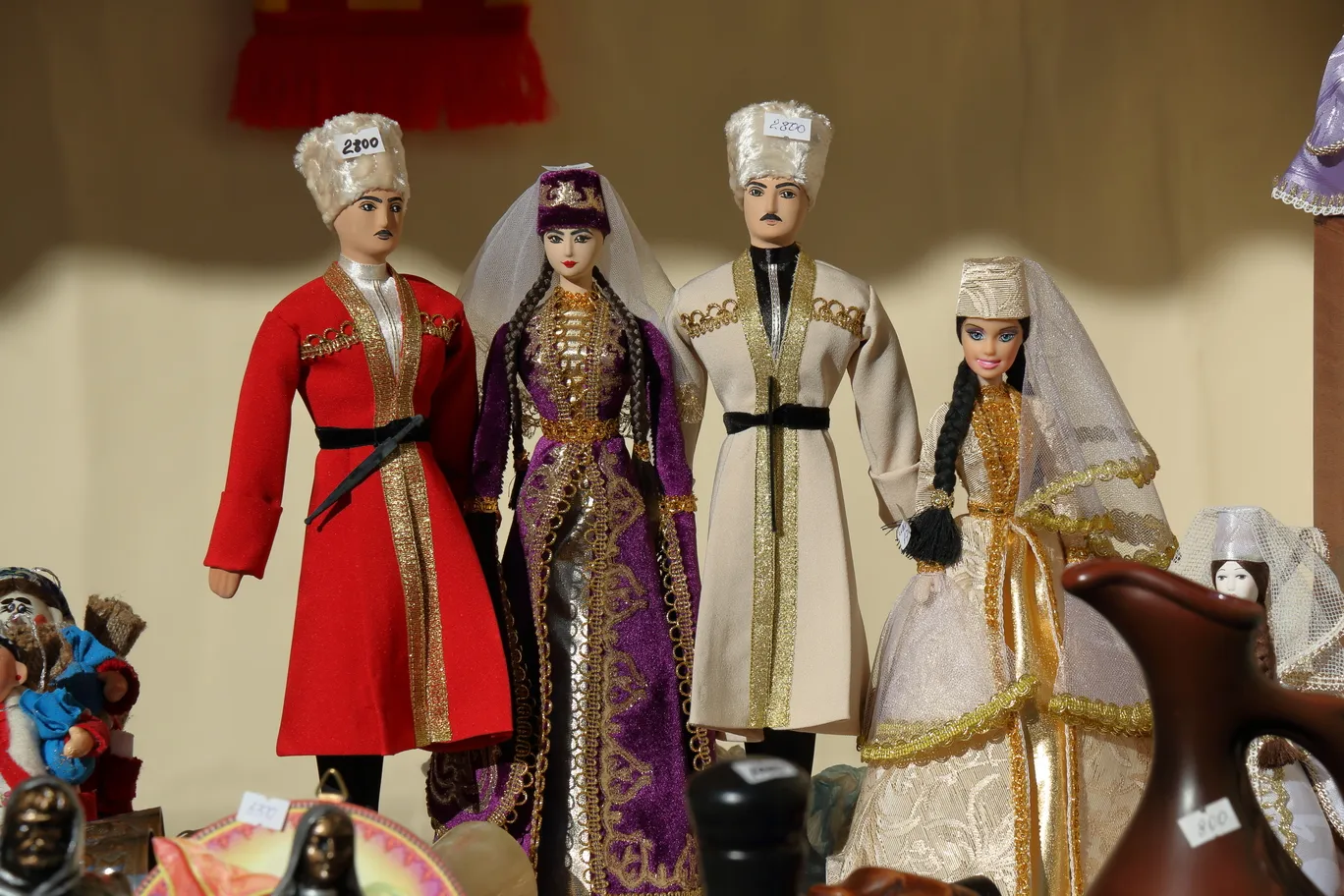 Mini Kunai, Souvenir Circassian Costumes, and Dolls