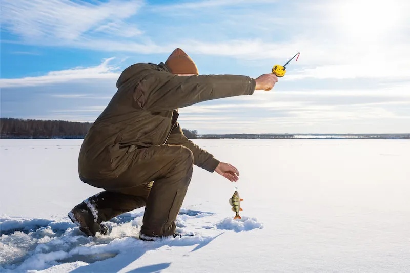Go ice fishing