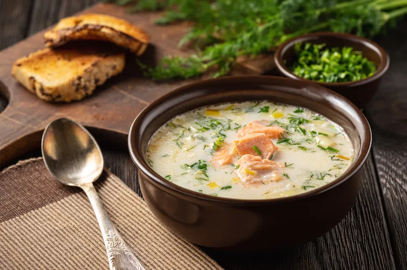 Finnish Lohikeitto Soup