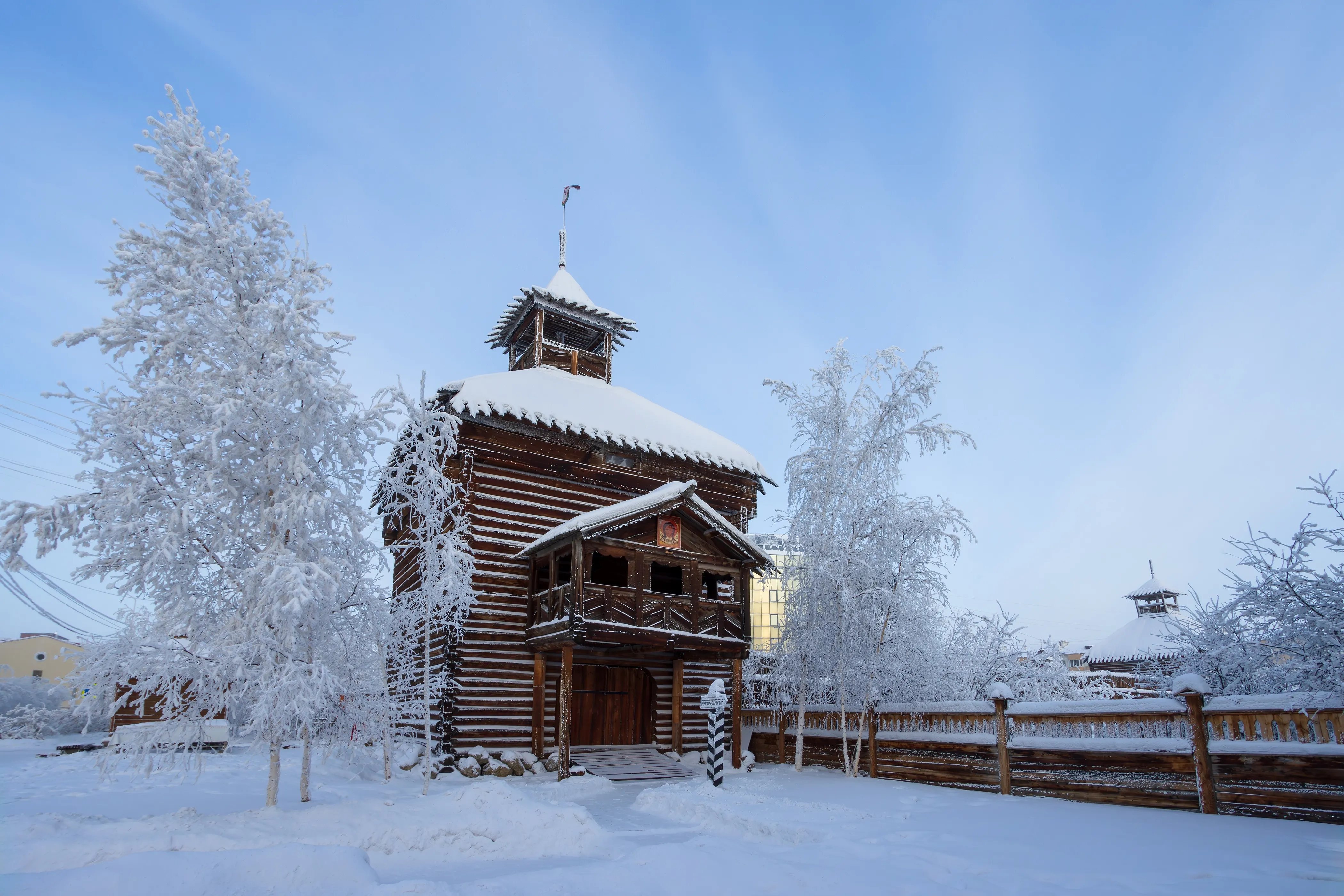 The gate tower of the Yakutsk fort